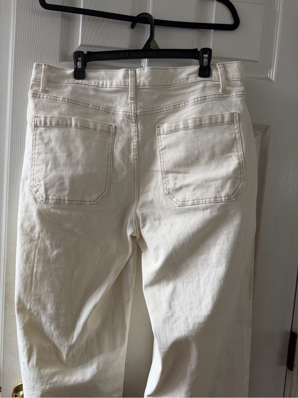 Time and Tru Cream Wide-Leg Women's Jeans - Picture 6 of 9